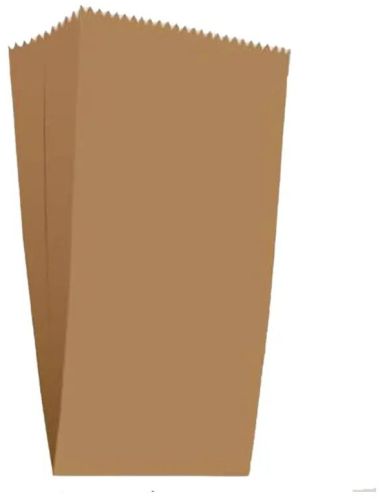 Paper Or Plastic V Bottom Bags, Color : Brown