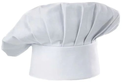 Cotton Chinese White Unisex Chef Cap For Kitchen