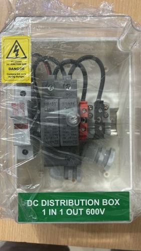 50Hz Plastic Single Phase DC Distribution Box, Shape : Rectangular