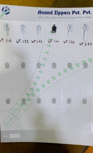 Metal Polished Plain Invisible Zip Slider for Clothes