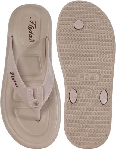 FLYTER Rubber Plain Mens Bindas Rose V Shape Slipper