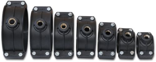 280 Mm PP Brass Threaded Black Service Saddle