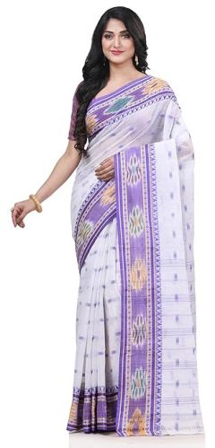 Women Bengal Tant Handloom Kotki Design Pure Cotton Saree
