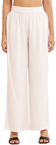 Plain Ladies White Ankle Length Trouser Pant M, XL, 2XL, 3XL
