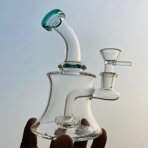 Plain Polished Glossy Glass Bongs, Color : Transparent Standard