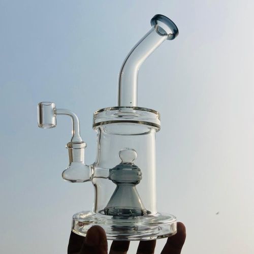 Plain Polished Sherlock Glass Bongs, Color : Transparent Standard