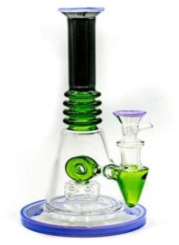 Polished Plain Stylish Glass Bongs, Color : Multi Color Standard