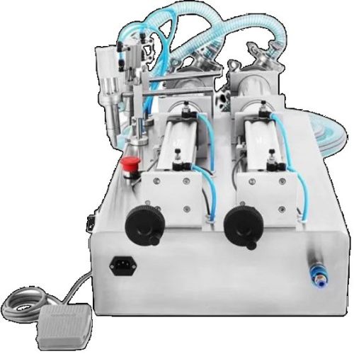 Double Nozzle Pneumatic Liquid Filler PLF100D