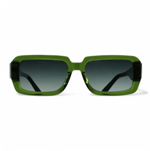 VO Rectangle Green Acetate Rimmed Ladies Sunglasses - VO 11076P C4
