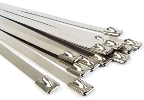 Stainless Steel Cable Tie, Color : Grey/metallic