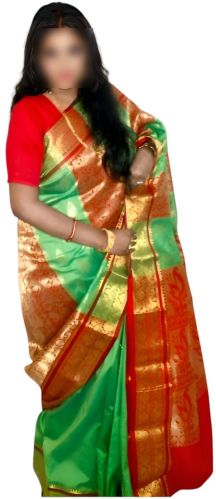 Panchali's Unstitched Printed Silk Kanjivaram Sarees