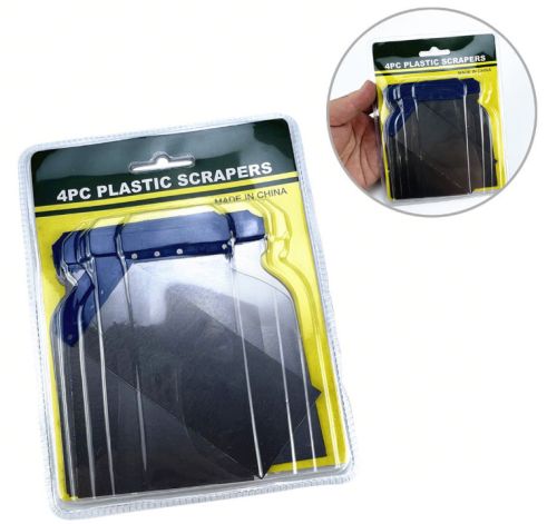 4pcs Industrial Grade Sheet Metal Scraper, Handle Shape : Round