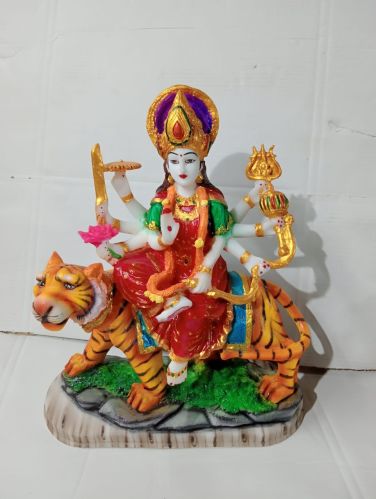 Multicolor Polyresin Durga Mata Statue, Speciality : Dust Proof
