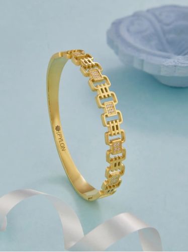 Golden Metropolitan Matrix Cuff Womens Kada