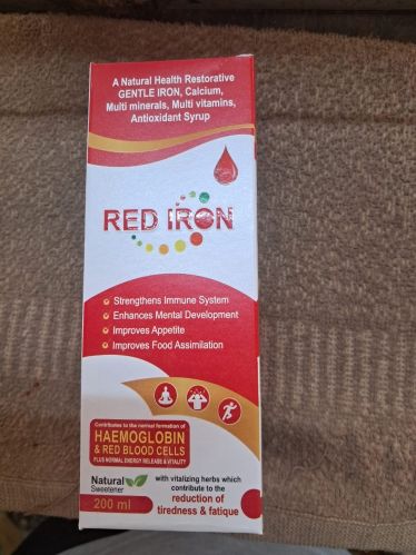 200 Ml Red Iron Syrup, Packaging Type : Bottle