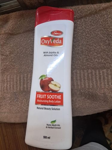 Oxyveda Fruit Soothe Body Lotion, Color : White, Form : Cream