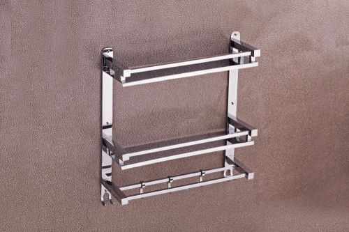 Mp Three Shelf With Hook For Bathroom