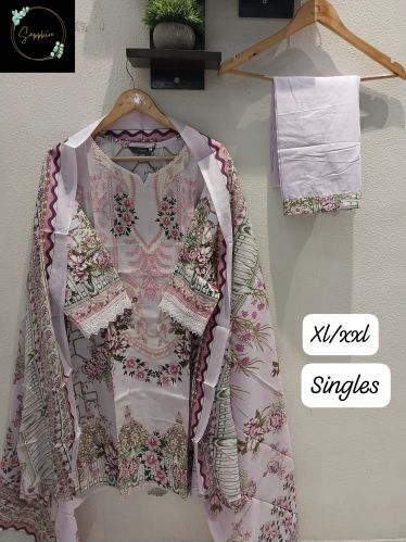 Lawn Cotton Printed Pakistani Suit Casual Wear