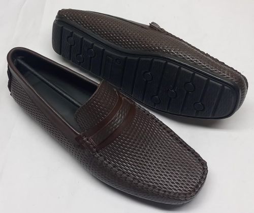 Leather Loafer Shoes-4 all sizes, Packaging Type : Black