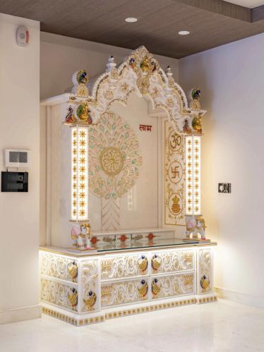 Carved White Marble Stones Temple