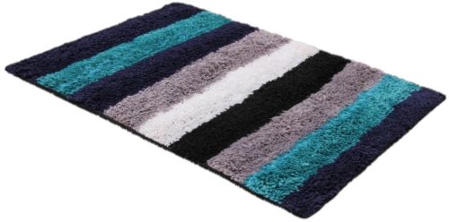 Plain 3D Stripe Micro Door Mat, Color : Multicolor 16x24inch