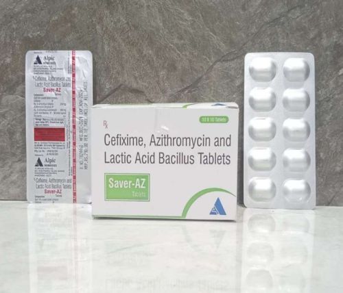 Cefixime, Azithromycin and Lactic Acid Bacillus Tablets