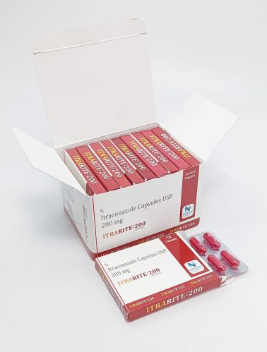 ITRARITE-200 Itraconazole Capsules, Packaging Size : 10*10