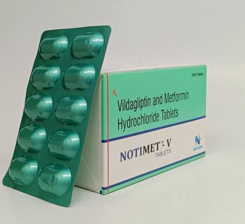 Notimet-v Metformin Hydrochloride Vildagliptin Tablets