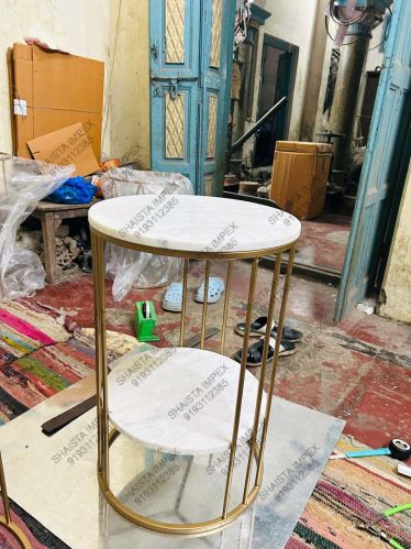 Plain Coated Iron Metal Side Table, Brand Name : Shaista Impex