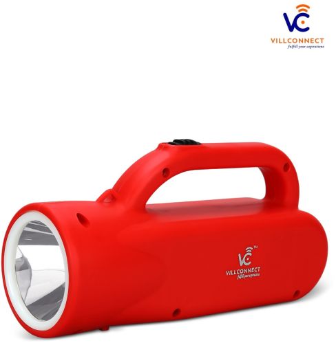 Villconnect 5w 4w rechargeable kissan torch, Packaging Size : 0-25 Kg