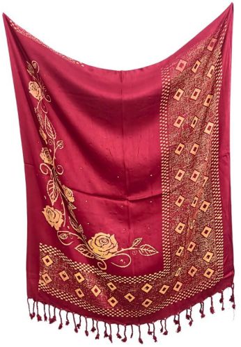 Discharge reyon ladies stoles Casual Wear 28x72