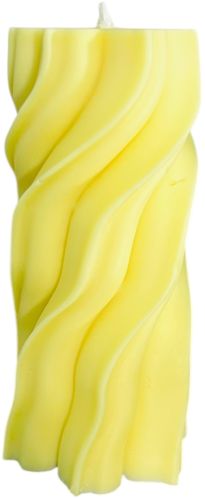 Beeswax Glossy Pango Spiral Candle, Color : Yellow, Candle Size : 5