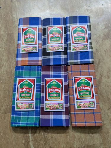 Checkered Super Dabang Lungi One Size Fits Most