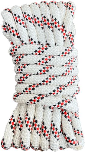 Double Twist Polyester Rock Climbing Rope, Color : Red