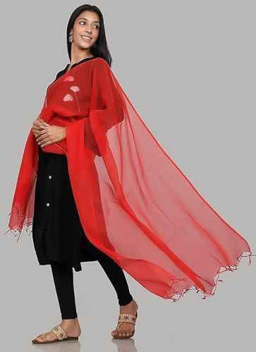 Cotton Plain Kota Doria Dupatta, Technics : Attractive Pattern