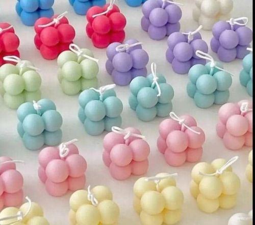 Glossy Soya wax Small Bubble Candle, Brand Name : Dunzin