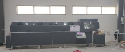 Automatic Coated Mild Steel Paper Core Cutting Machine, Color : White