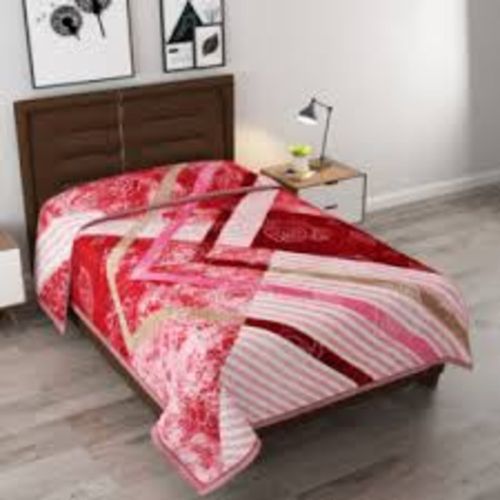Polyster 3.5kg Semi Cloudy Single Polyester Blanket 150*220cm