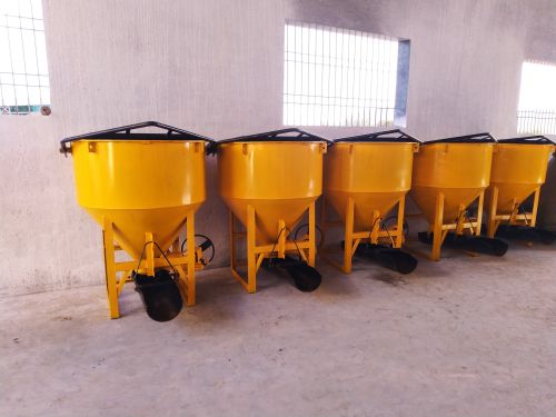 Mild Steel Color Coated Plain Concrete Bucket, Brand Name : Maksons