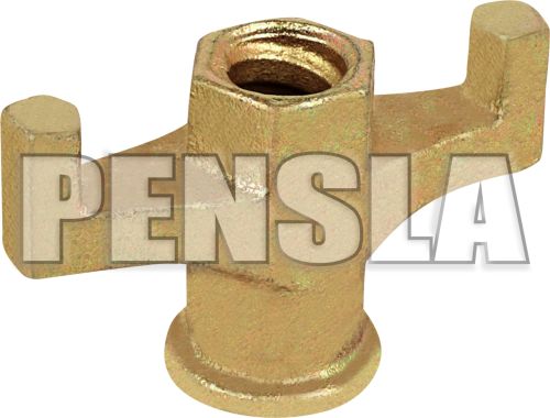 Pensla Iron Scaffolding Wing Nut, Color : Silver, Golden