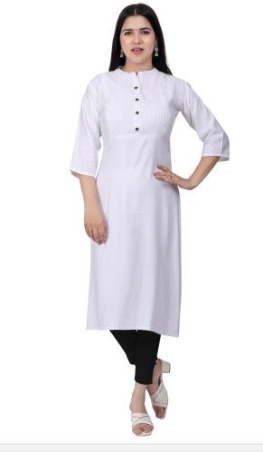 Vatican Silk Kurti, Color : White