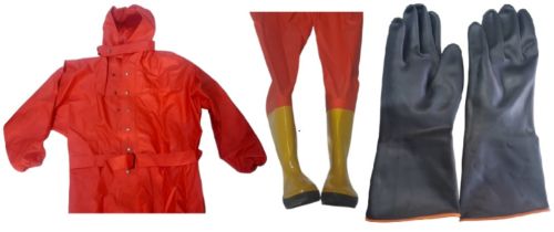 PVC-coated Polyester Impa 330979 Chemical Resistant Protective Suit