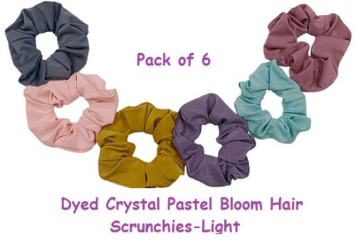 Dyed Pastel Bloom Hair Scrunchies-RB-151-L Regular