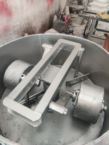 Pneumatic Semi Automatic Roller Pan Mixer, Color : Customize