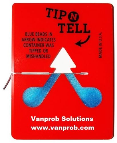 Tip N Tell Tilt Indicator Red