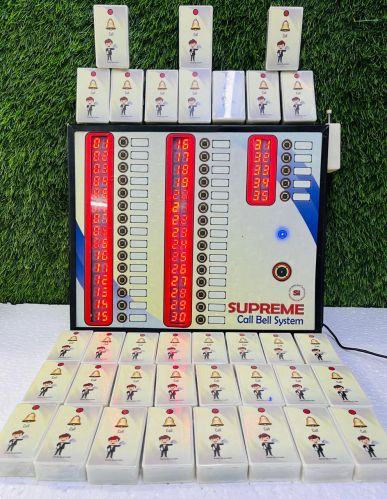 Plastic Wireless Call Bell, Packaging Type : Black