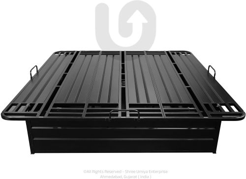 Polished Steel Patented Screwless Full Size Platform Bed