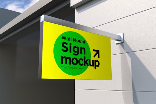 Printed Polished Acrylic Wall Mount Signage for Advertising