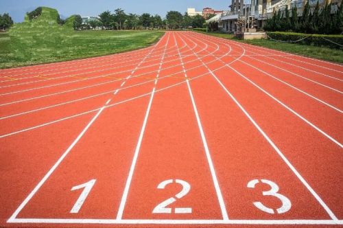 Natural Rubber Running Track, Color : Multicolor for Sports Center