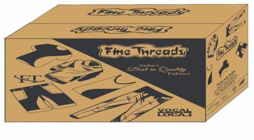 Paper Printed Garment Packaging Box, Shape : Rectangular